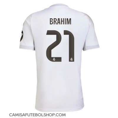 Camisa de time de futebol Real Madrid Brahim Diaz #21 Replicas 1º Equipamento 2025-26 Manga Curta Camisa de time de futebol Real Madrid Brahim Diaz #21 Replicas 1º Equipamento 2025-26 Manga Curta